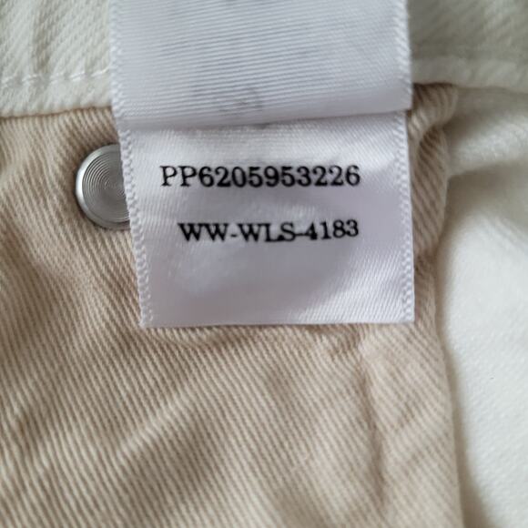 NWT Everlane Curvy Cheeky Jean High Rise Straight Size 34R White Classic Coastal - Picture 10 of 12